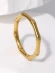Кольцо стальное с напылением золотом бамбук J10178(CJJ)