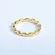 Кольцо стальное с напылением золотом ветвь J10185(CJJ)