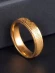 Кольцо стальное с напылением золотом обручальное J10167(CJJ)