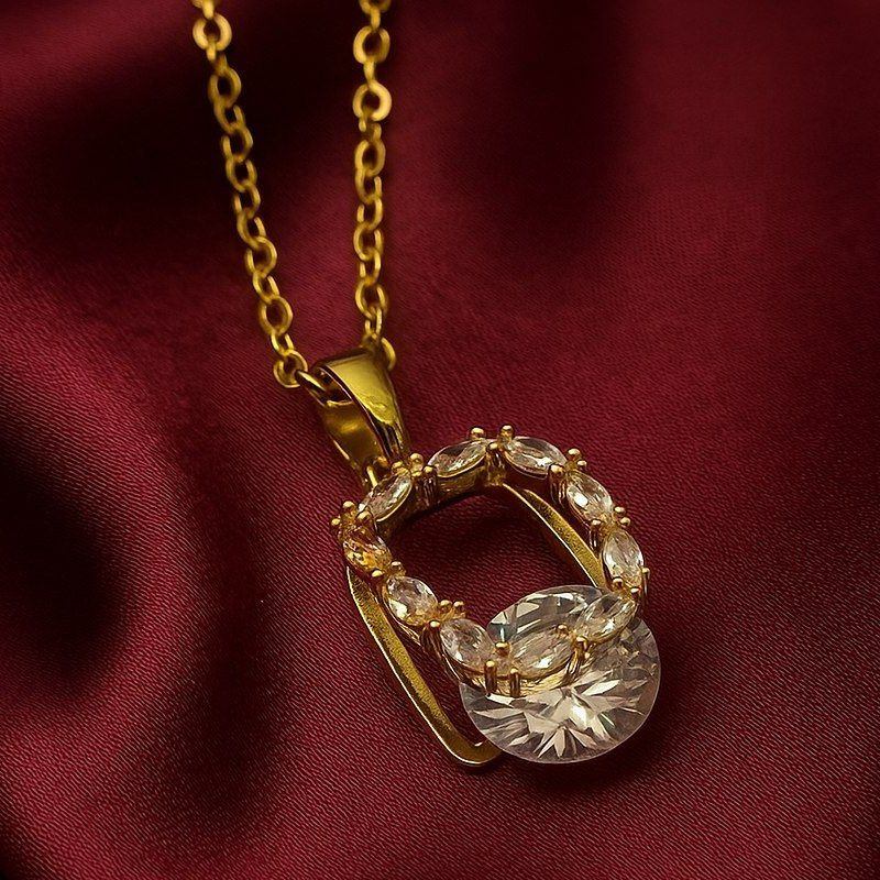 Колье медицинская сталь с напылением золотом J10826CJJ Колье медицинская сталь с напылением золотом J10826CJJ