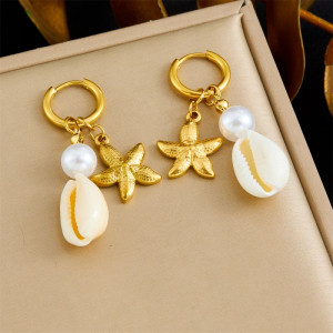 Серьги-кольца «Морской берег» CJR62528 Серьги-кольца «Морской берег» CJR62528