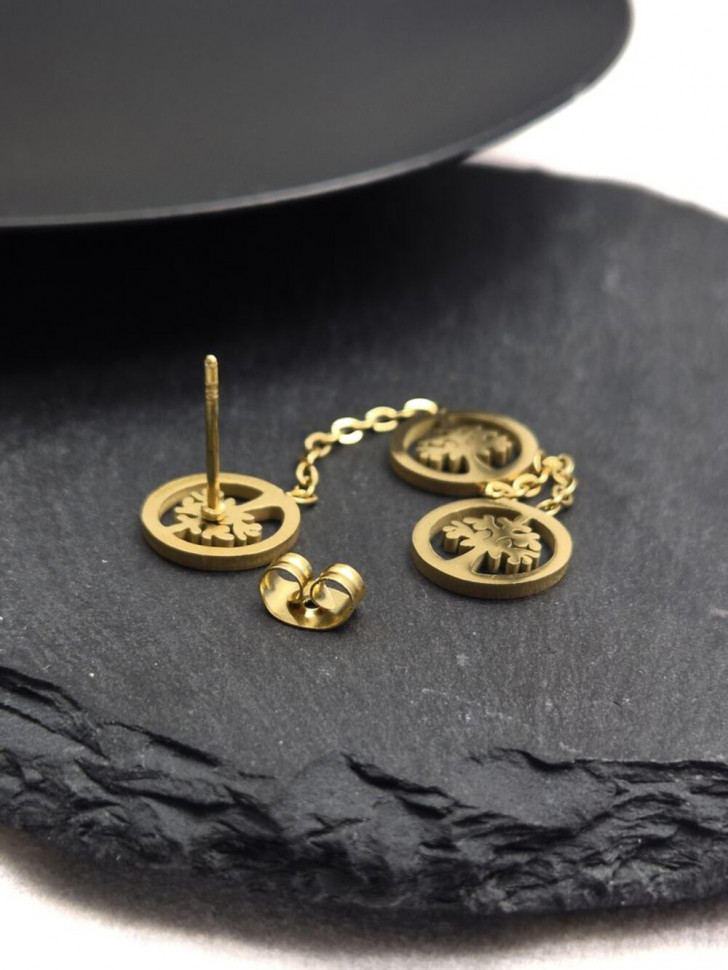 Длинные серьги-пусеты с символами «дерево жизни» J11534CJJ Длинные серьги-пусеты с символами «дерево жизни» J11534CJJ