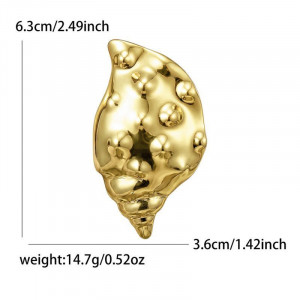 Серебряная брошь-ракушка ASUY81020 Серебряная брошь-ракушка ASUY81020