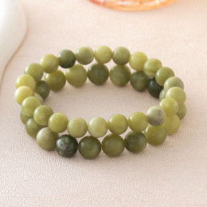 Браслет из зеленых бусин CJP91272