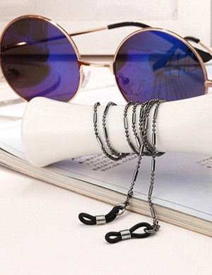 Цепочка для очков черная с карабином L12933