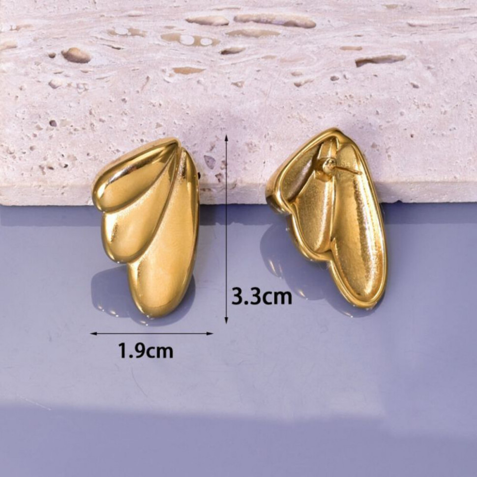 Серьги сталь CJH14895