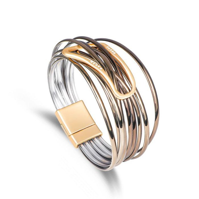 Браслет жесткий многорядный из проволоки CJM40019