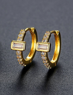 Золотистые конго с багетом Z30613 Золотистые конго с багетом Z30613