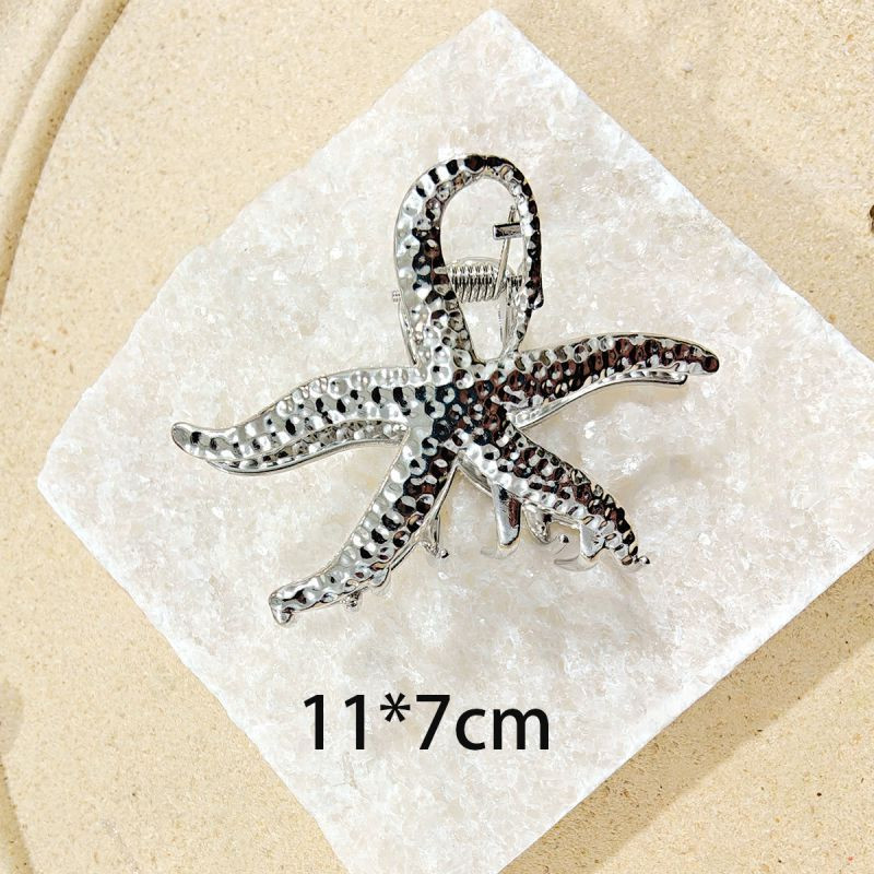 Краб с бабочкой из металла серебряный №1 CJU48132