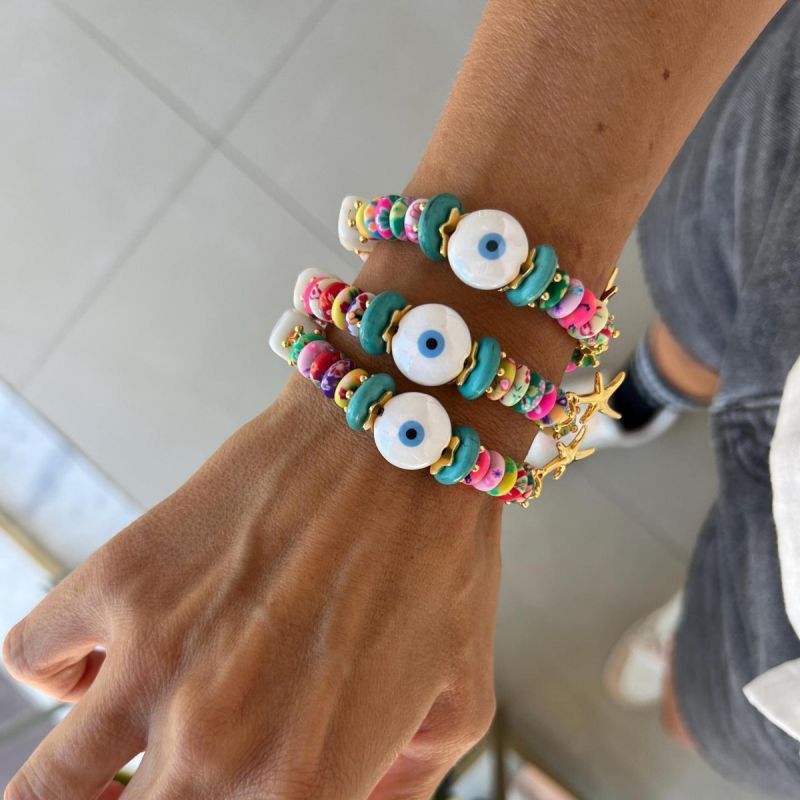 Браслет из бисера с талисманом CJP93545 Браслет из бисера с талисманом CJP93545