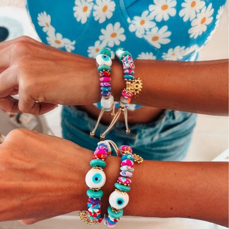 Браслет из бисера с талисманом CJP93545 Браслет из бисера с талисманом CJP93545