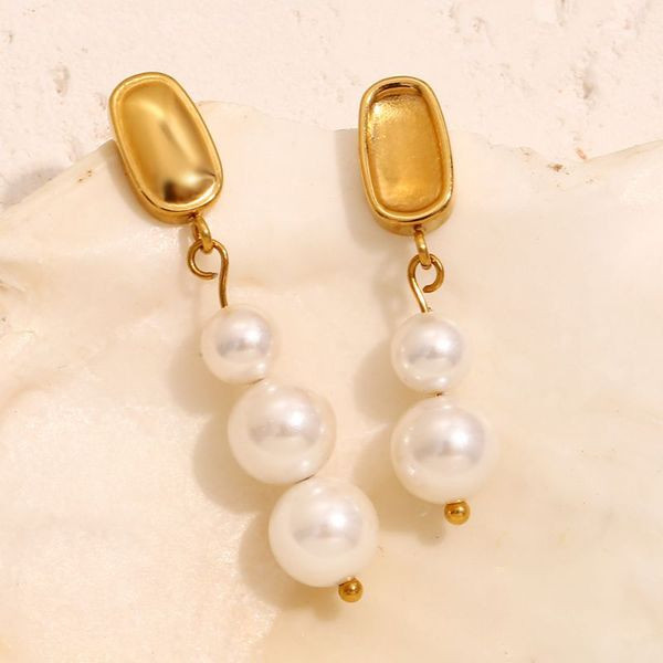 Серьги Висячие Жемчужные гроздья на золотой базе CJL49924