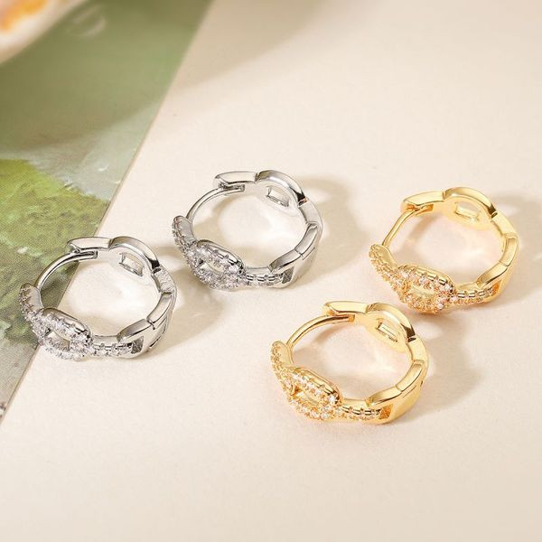 Серьги-цепи с кристальным звеном CJL45193 Серьги-цепи с кристальным звеном CJL45193