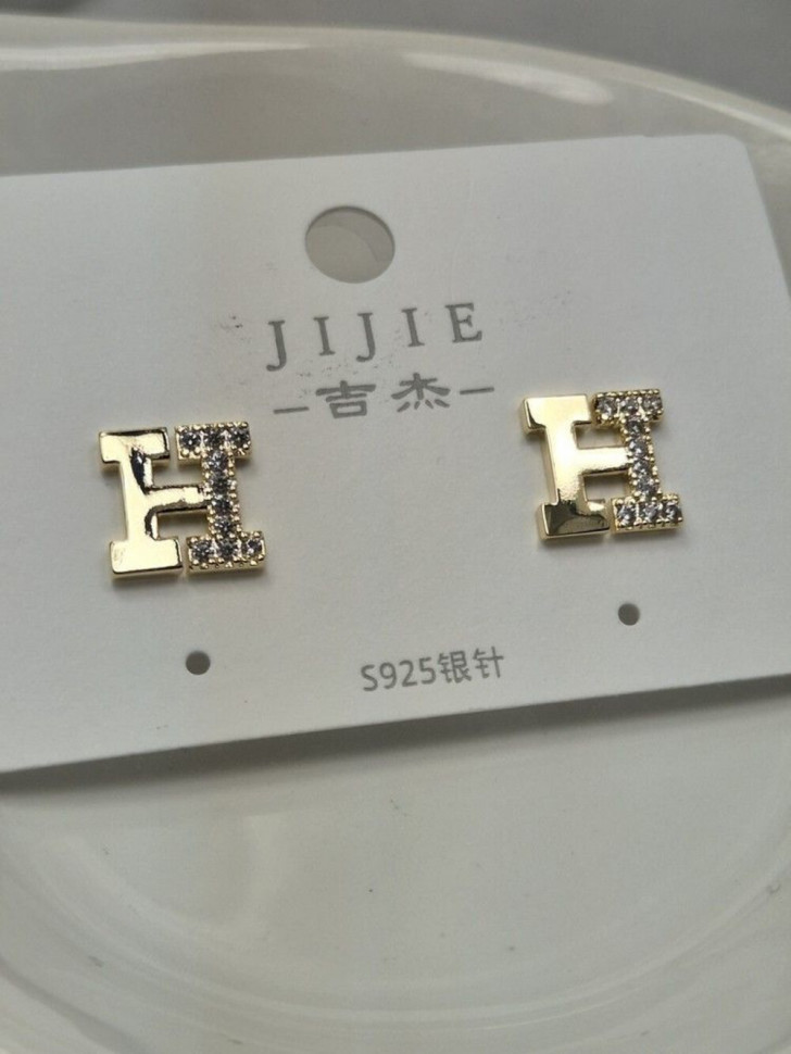 Серьги медь с напылением золотом J10663CJJ Серьги медь с напылением золотом J10663CJJ