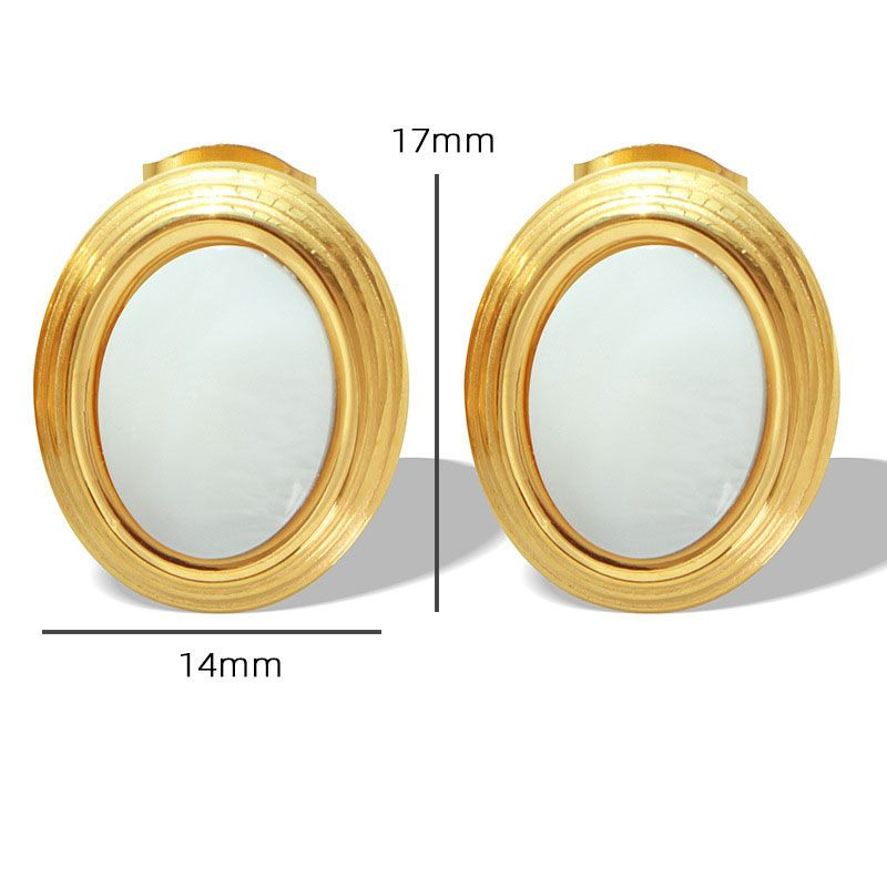 Серьги-пусеты Контрастные диски CJM19078