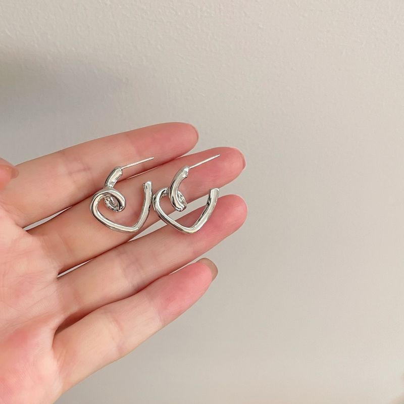 Серьги сердце ювелирный сплав 1J12300CJJ