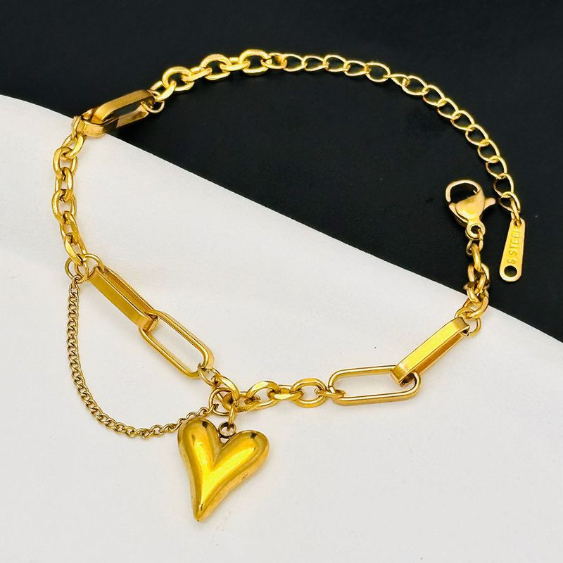 Браслет из титановой стали напыление золотом 1J12017CJJ