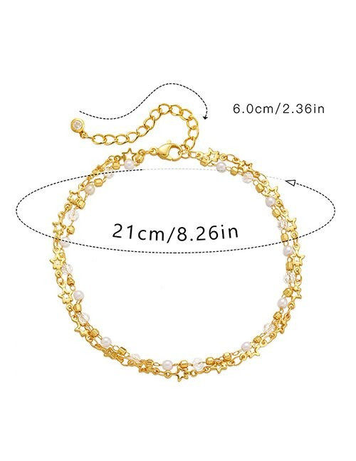 Многослойный браслет с жемчугом Z29627 Многослойный браслет с жемчугом Z29627