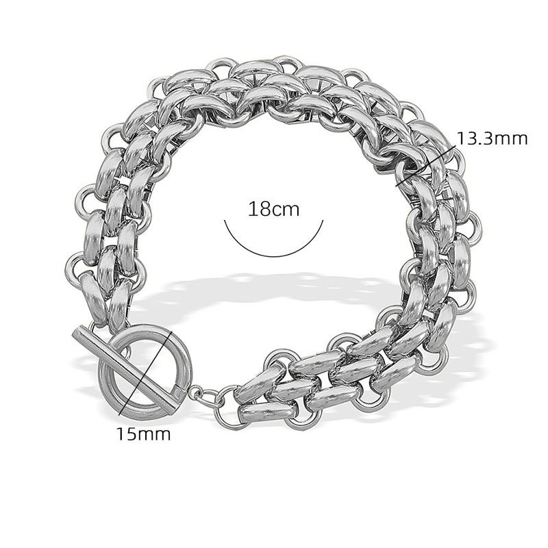 Браслет массивный плетения ролло в золотистом цвете CJL90668 Браслет массивный плетения ролло в золотистом цвете CJL90668