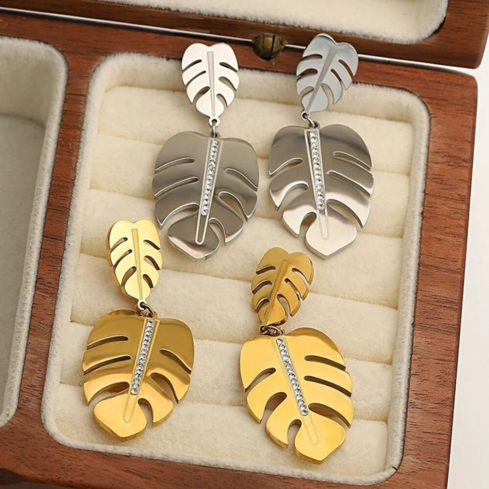 Серьги медицинская сталь J10621(CJJ) Серьги медицинская сталь J10621(CJJ)