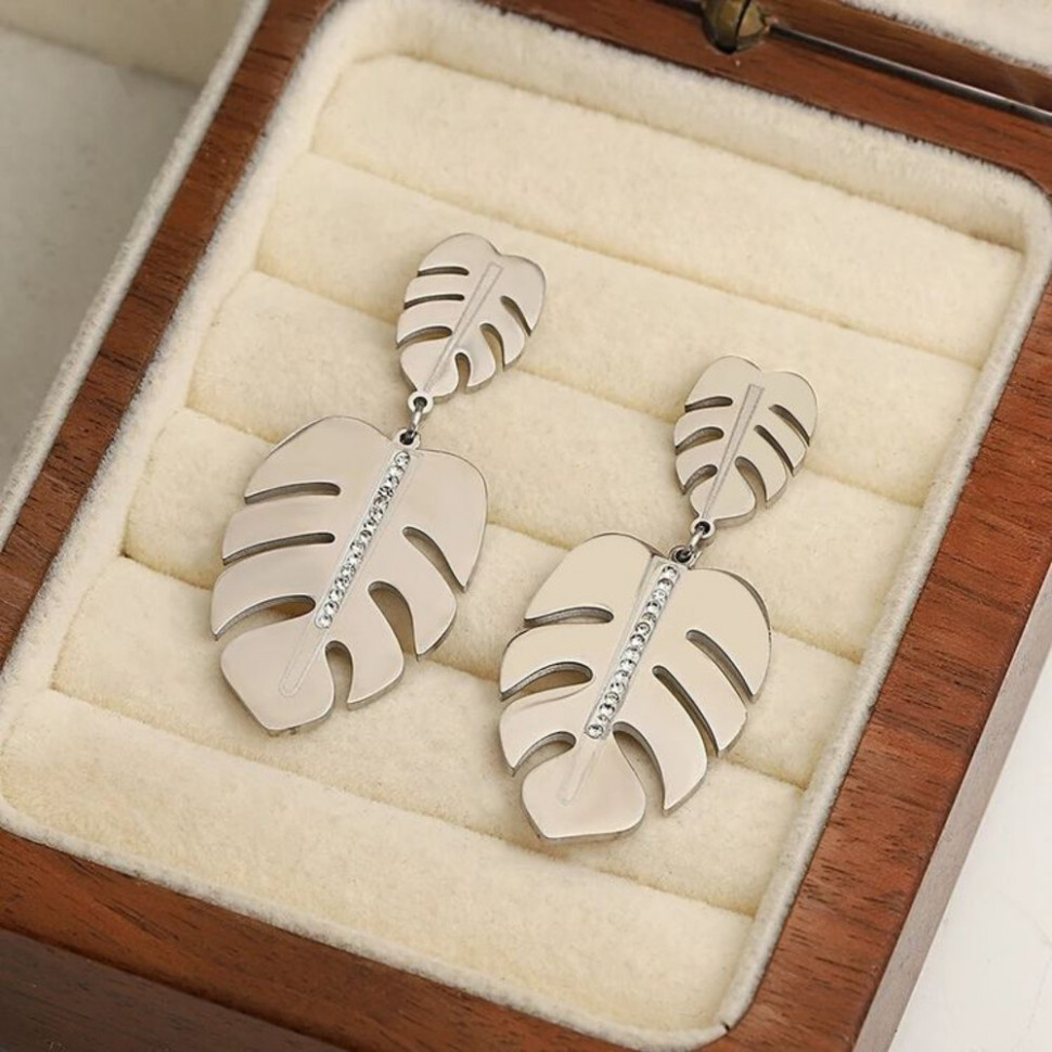 Серьги медицинская сталь J10621(CJJ) Серьги медицинская сталь J10621(CJJ)