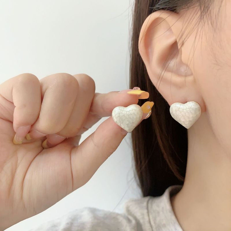 Серьги ювелирный сплав сердца J11548CJJ Серьги ювелирный сплав сердца J11548CJJ