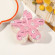 Заколка-цветок с принтом из АБС бежевая, 8 см CJN95351
