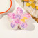 Заколка-цветок с принтом из АБС бежевая, 8 см CJN95351