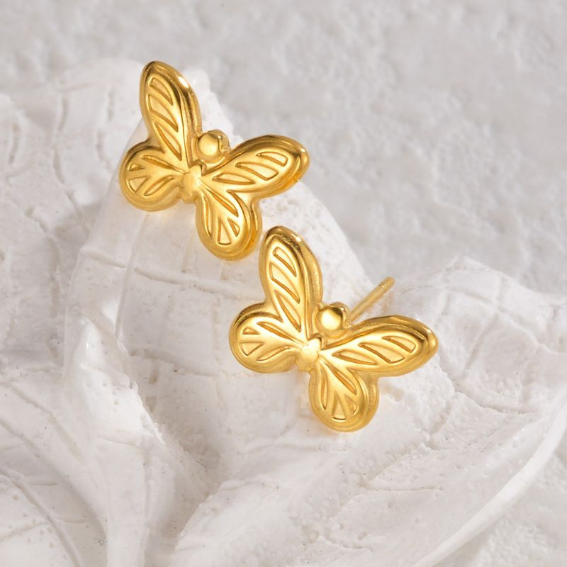 Серьги-пусеты Пчелы объемные детализированные CJL35145