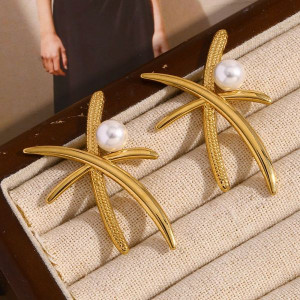 Серьги сталь CJL49940 Серьги сталь CJL49940