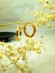 Стальные серьги-конго с напылением золотом большое кольцо J10271(CJJ)