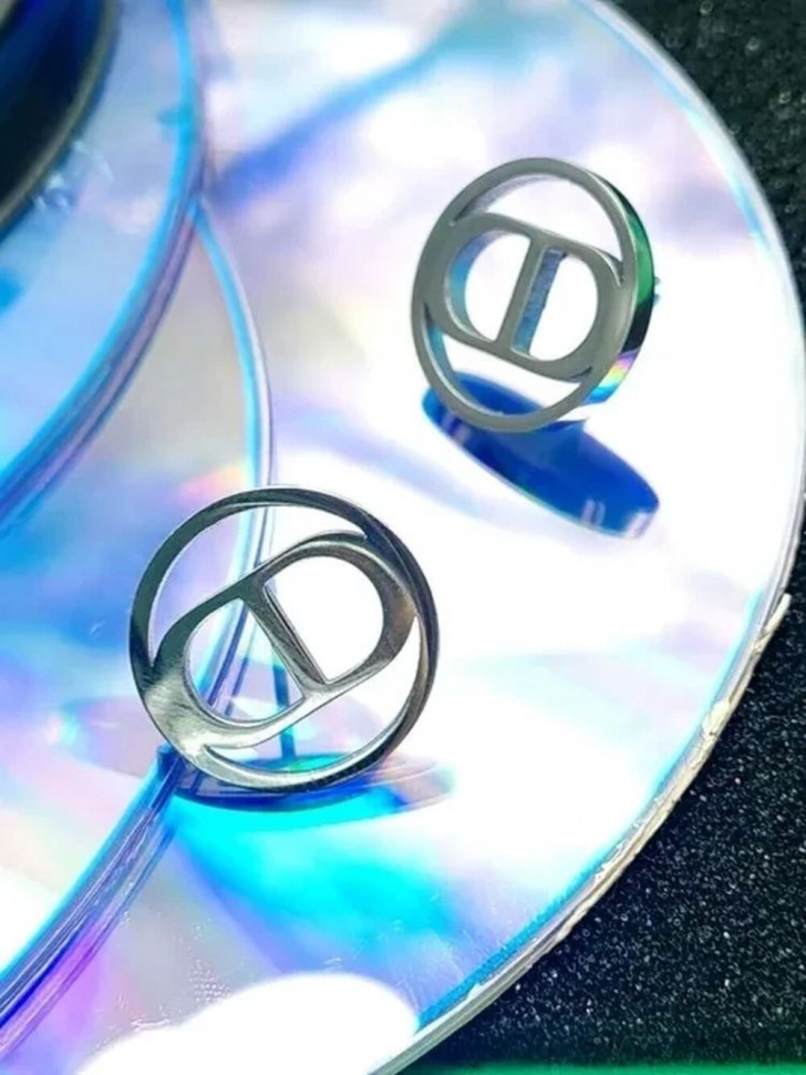 Серьги-гвоздики стальные CD J10139CJJ