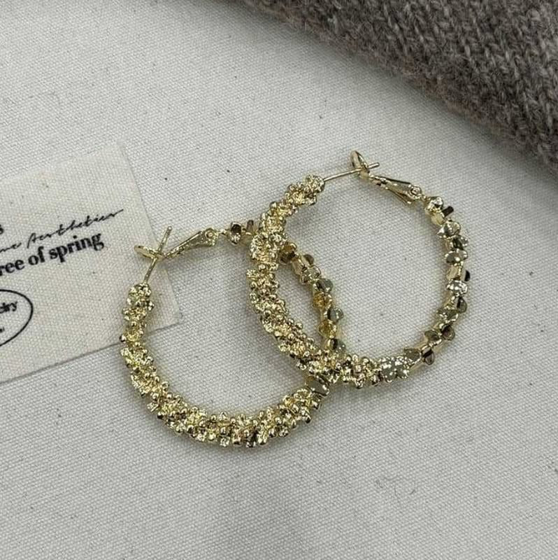 Серьги ювелирный сплав кольца 1J11749CJJ