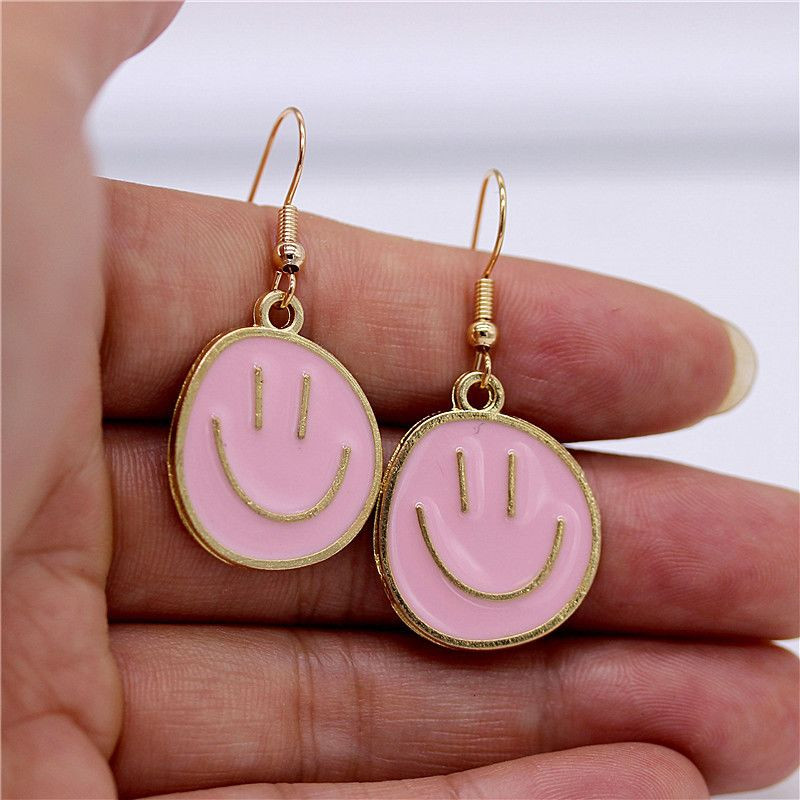 Серьги-подвески «Смайлы» J11549CJJ