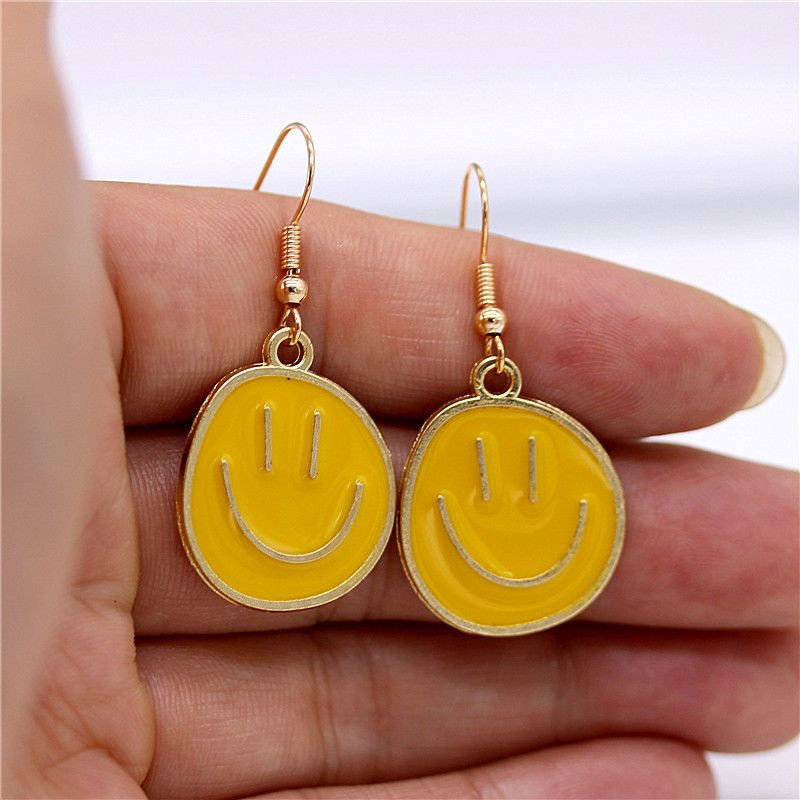Серьги-подвески «Смайлы» J11549CJJ