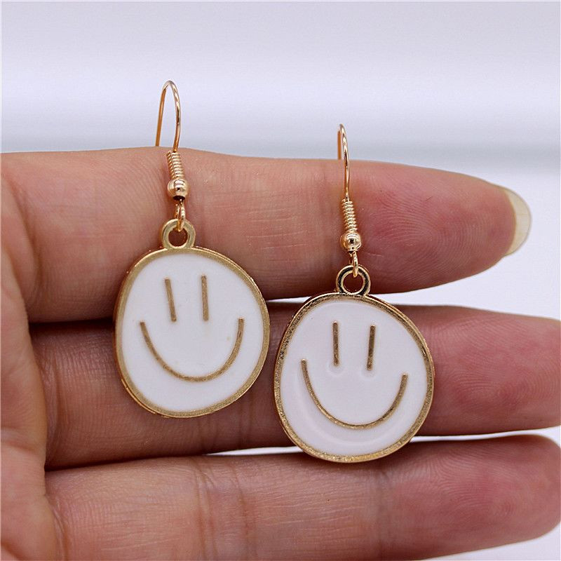 Серьги ювелирный сплав смайлы J11549CJJ Серьги ювелирный сплав смайлы J11549CJJ