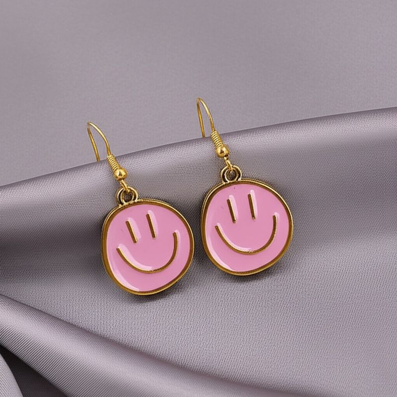 Серьги ювелирный сплав смайлы J11549CJJ Серьги ювелирный сплав смайлы J11549CJJ