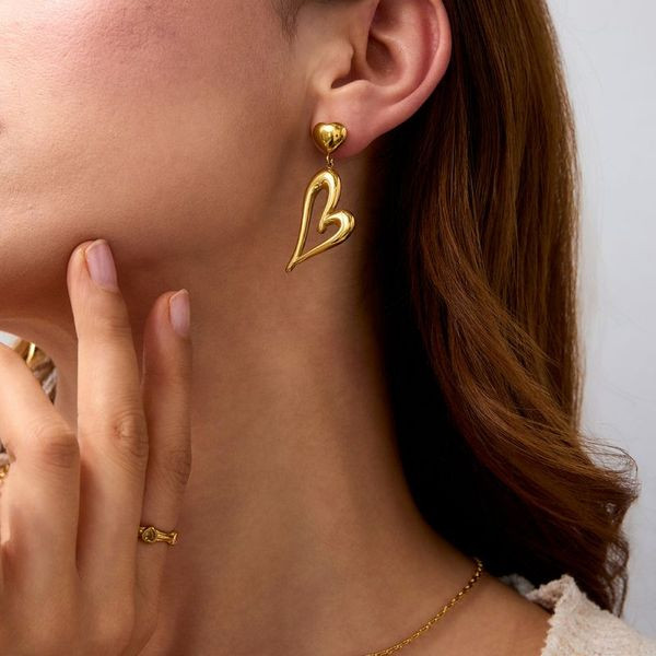 Серьги-пусеты Бабочка крупная ажурная CJL40388