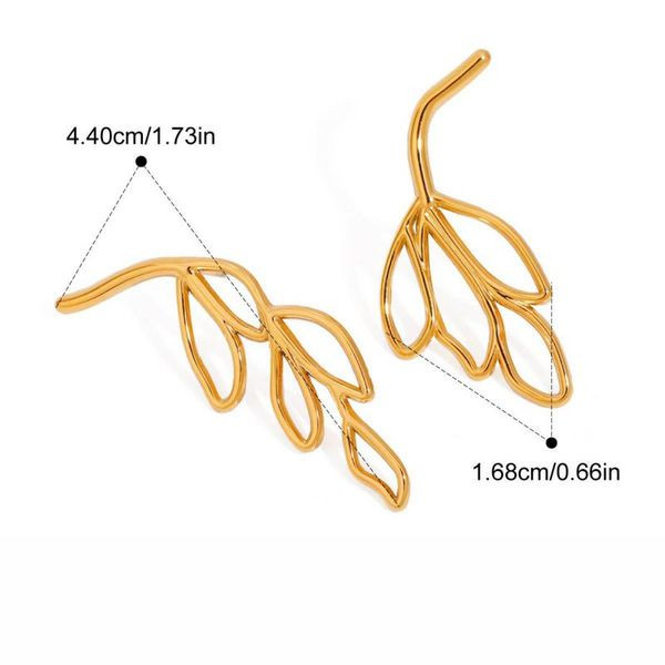 Серьги-пусеты Бабочка крупная ажурная CJL40388