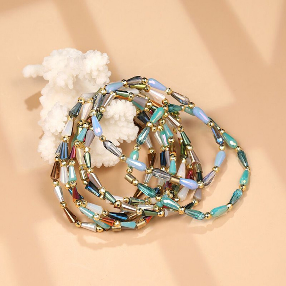 Браслет из мелкого бисера в ряд CJH61042