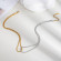 Золотисто-серебристая двойная цепочка CJL84002 Золотисто-серебристая двойная цепочка CJL84002
