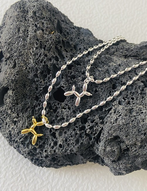 Цепочка с подвеской в форме фигурки животного с кристаллами Z76377