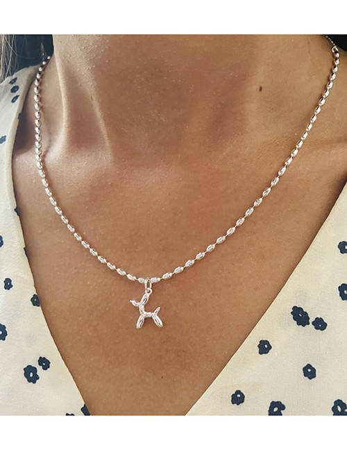 Цепочка с подвеской в форме фигурки животного с кристаллами Z76377