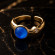 Серебряное кольцо с овалом ASUY64869