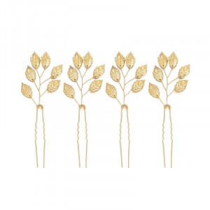 Заколка с листьями из сплава 21 CJU50127