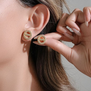 Серьги сталь CJL26338 Серьги сталь CJL26338