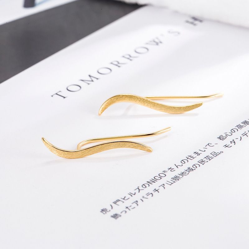 Серьги-гвоздики медь с напылением золотом 1J12303CJJ