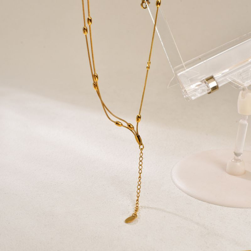 Браслет многослойный из тонких цепей с плетением CJP77869