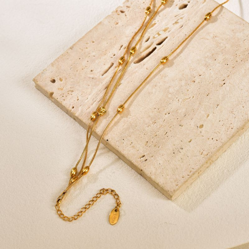 Браслет многослойный из тонких цепей с плетением CJP77869