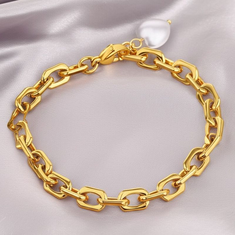 Браслет-цепочка с крупной жемчужиной 1J12020CJJ